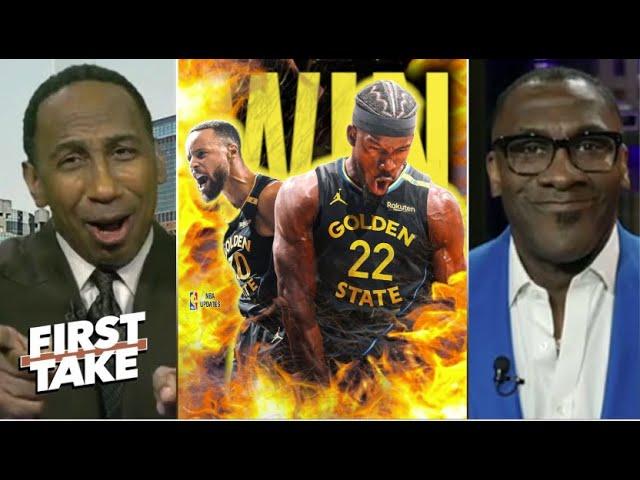 FIRST TAKE | Warriors are top contenders for NBA title! - Stephen A. on Jimmy Butler TRIPLE-DOUBLE