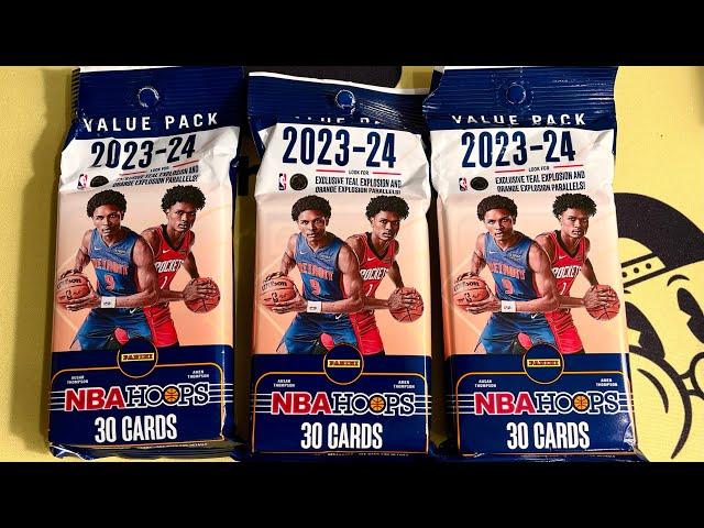 New  2023-24 Panini NBA Hoops Value Packs! Orange Explosion 