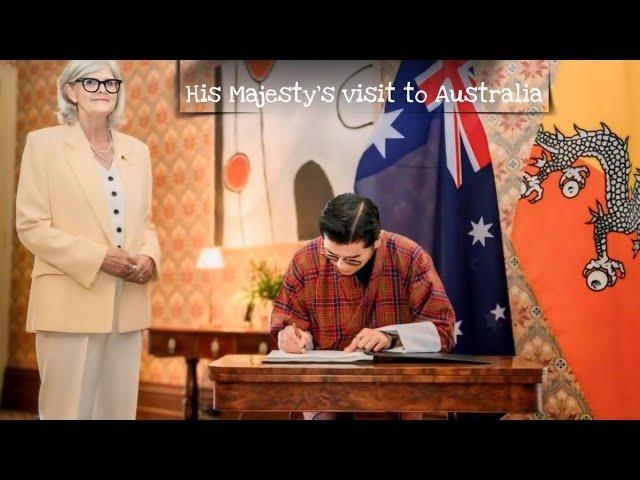 His Majesty's visit to Australia