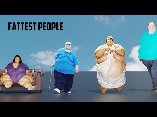 FATTEST PEOPLE Weight Comparison | Most Overweight People in The World