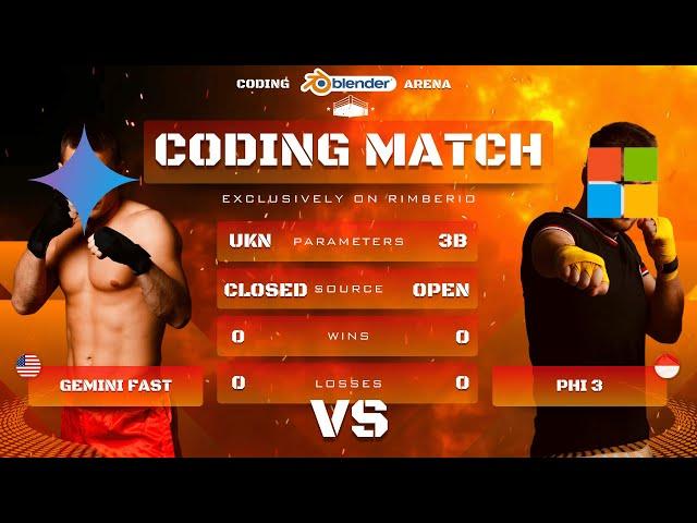 BUDDYCODE- AI VS AI || BLENDER Coding Challenge || Challenge 1 || GEMINI FAST VS PHI3