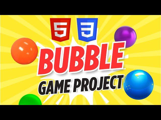 Bubble Game Project  | Practice Project 1 | HTML, CSS, JavaScript | Beginner Friendly Explanation