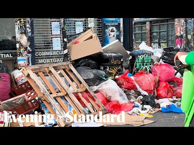 Brick Lane blighted by ‘Mount Everest’ of rubbish as bin collection strike enters second week