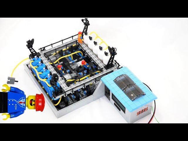 Lego pneumatic compressor automated by Arduino for future Lego train projects