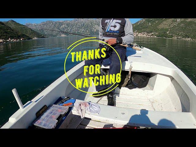 Fishing from the boat Atlantic bonito Palamida Montenegro Shore Fishing