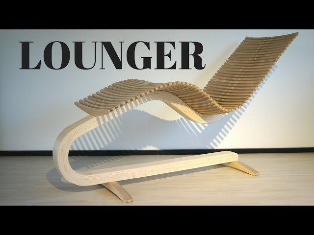 Wooden lounger chair