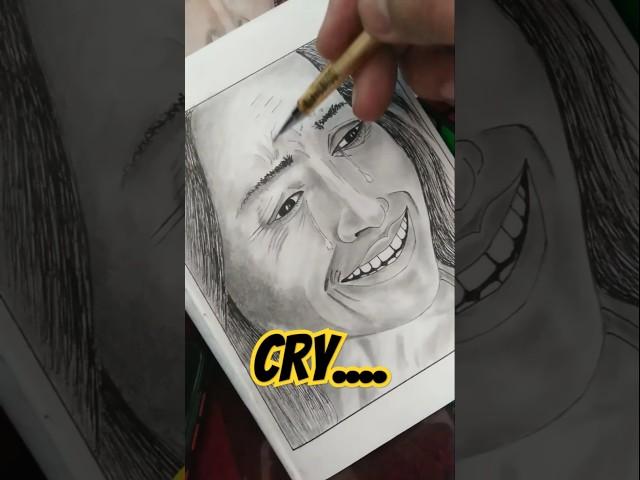 Cry Emotion Sketching ️ #sketch #emotional #art