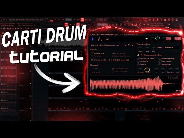 Making Evil Playboi Carti Beat by Using My New Drum Kit | Drum Tutorial