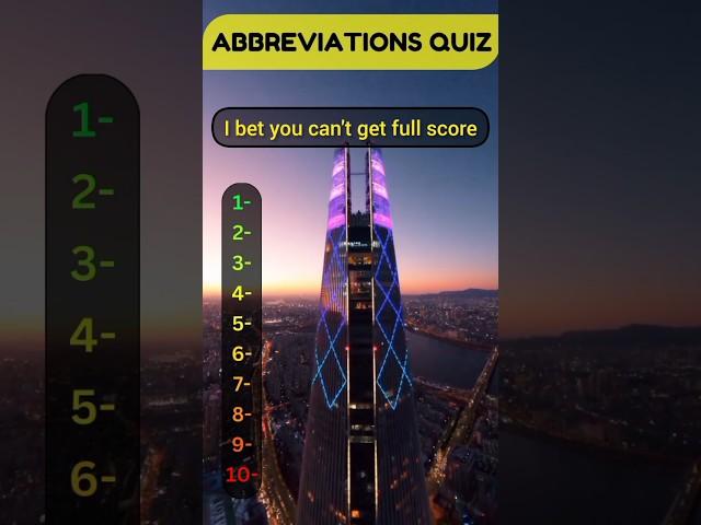 Abbreviations Quiz #generalknowledgequiz #doyouknow #quizchallenge #quizquestions #abbreviations #pk