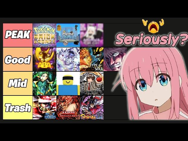 Ranking Every Anime Games on Roblox (Speedrun).