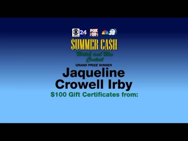 Summer Cash Watch & Win - NBC 30. FOX 30, CBS 24