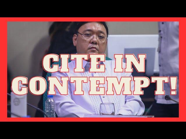 BREAKING NEWS!!! ATTY HARRY ROQUE NA CITE IN CONTEMPT SA KONGRESO!!!!!