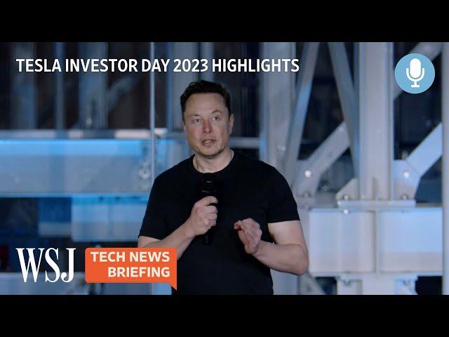 Tesla Investor Day 2023: Elon Musk Sets Ambitious Goals | WSJ Tech News Briefing