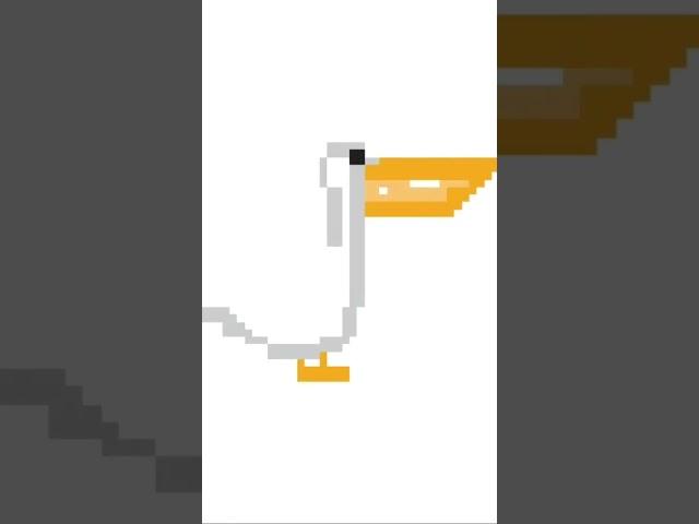 Pelican pixel art