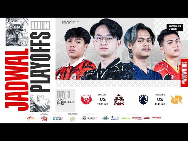  LIVE | MPL ID S14 | Playoffs Hari 3 | Bahasa Indonesia