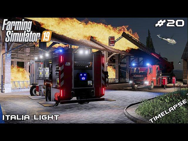 COWBARN is on FIRE and rescuing ANIMALS | Animals on Italia | Farming Simulator 19 | Episode 20