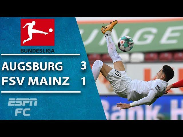 Ruben Vargas scores bicycle kick in Augsburg’s 3-1 win against Mainz | ESPN FC Bundesliga Highlights