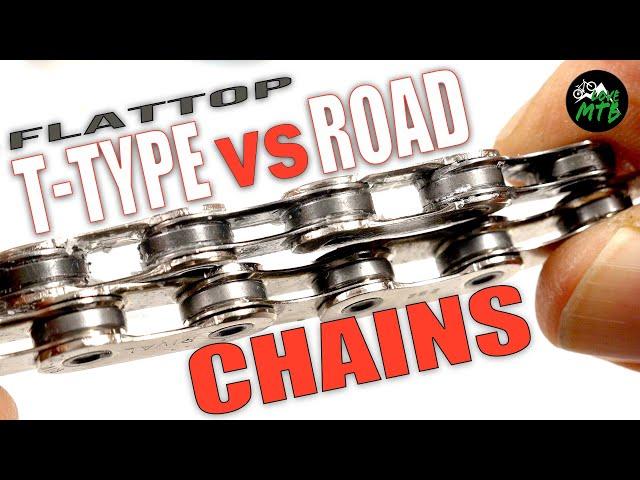 MTB T-Type FLATTOP CHAINS vs Road - SRAM 12s T-Type Red, Force, Rival, XX, X0, GX, AXS #srammtb