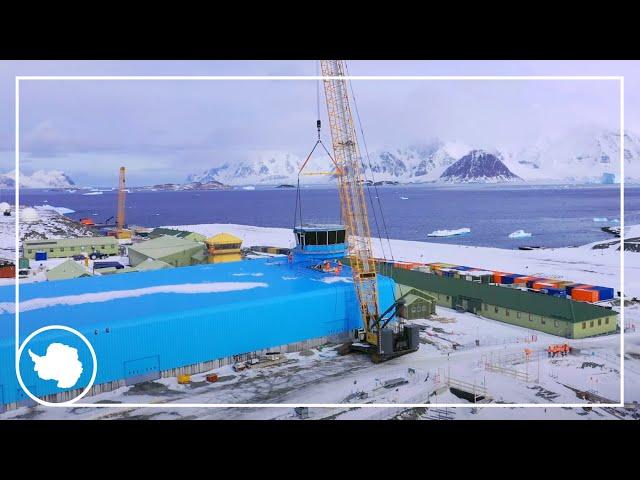 Timelapse | Building a modern research station in Antarctica | British Antarctic Survey