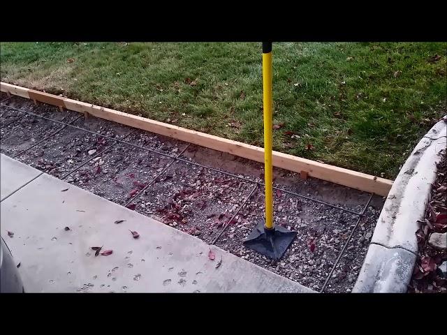 Concrete driveway addition prep work (Part 1)