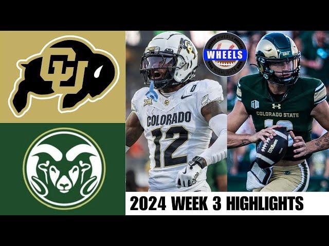 Colorado vs Colorado State | Full Game Highlights | 2024 College Football Highlights