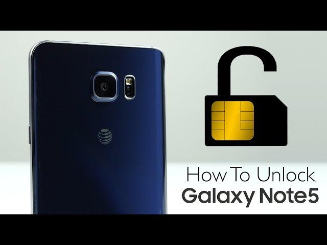 How To Unlock Samsung Galaxy Note 5 - SIM Unlock
