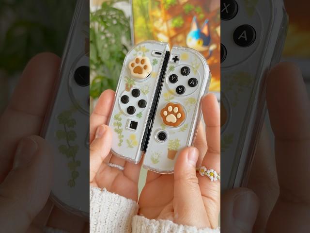 decorate my switch joycons with me🪴 #shorts