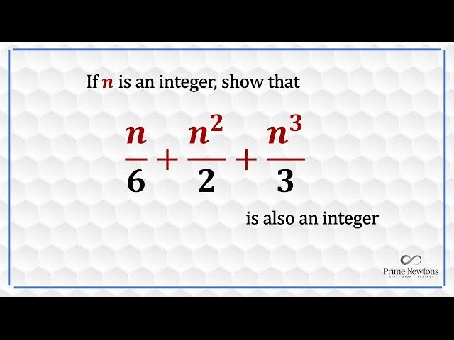 A fun proof for an integer