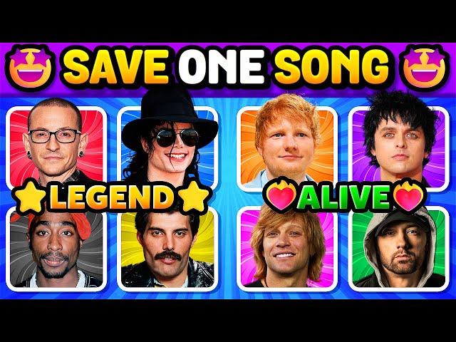 ⭐️LEGEND SINGER vs🫀ALIVE SINGER! Choose ONE! Save One Song | Music Quiz