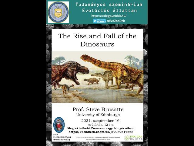 The rise and fall of dinosaurs
