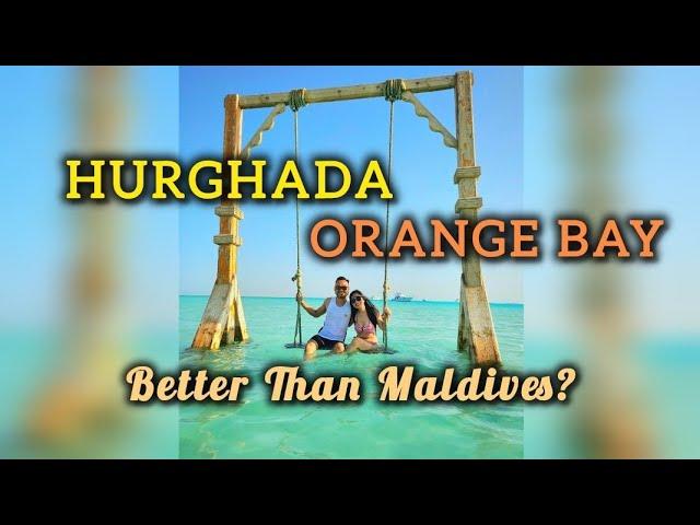 HURGHADA EGYPT  - Cheap $16 ORANGE BAY ISLAND Boat Trip EGYPTIAN MALDIVES