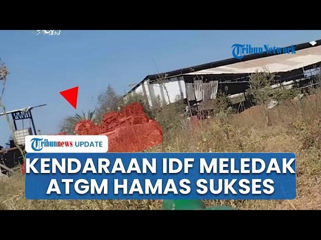 Detik-detik Pasukan Hamas Merayap dan Tembaki Kendaraan Israel dari Jarak Dekat, Ledakan Bergemuruh