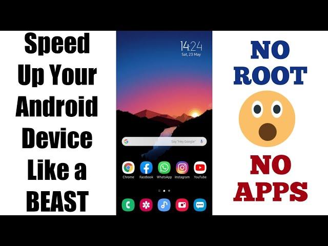 How To Speed Up Android Phone | No Apps | No Root