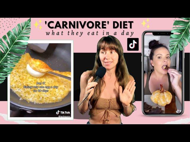 Freelee reacts to The Carnivore Diet on Tiktok (yikes!)