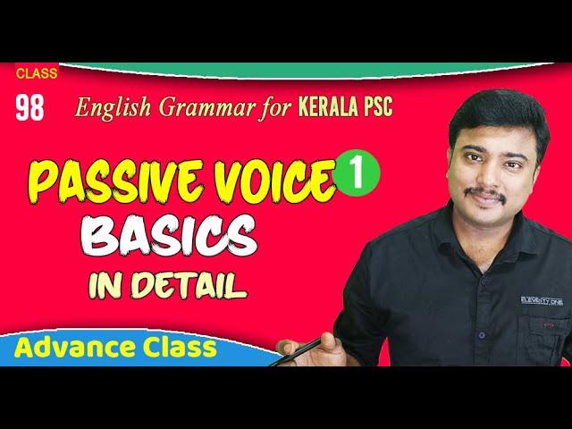 ️ ACTIVE AND PASSIVE VOICE in English I Detailed Class by Jafar Sadik I for Kerala PSC/SSC/RRB