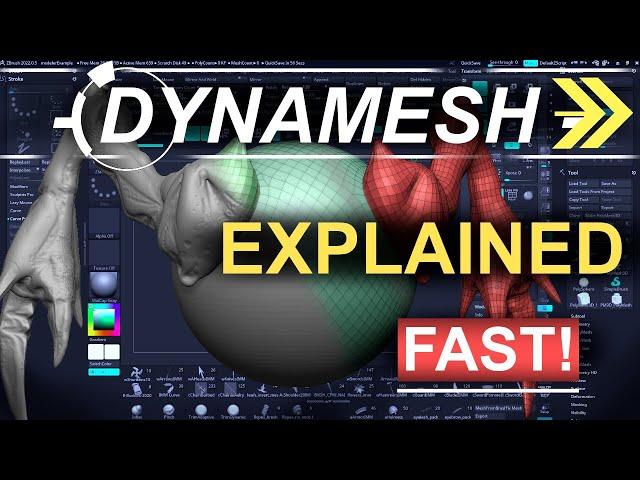 ZBrush - DynaMesh Controls (In 2 MINUTES!!)