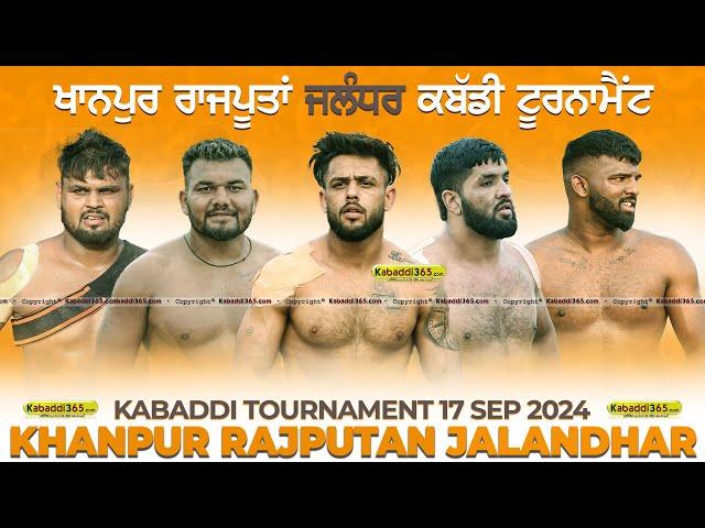 [Live] Khanpur Rajputan (Jalandhar) Kabaddi Tournament  17 Sep 2024