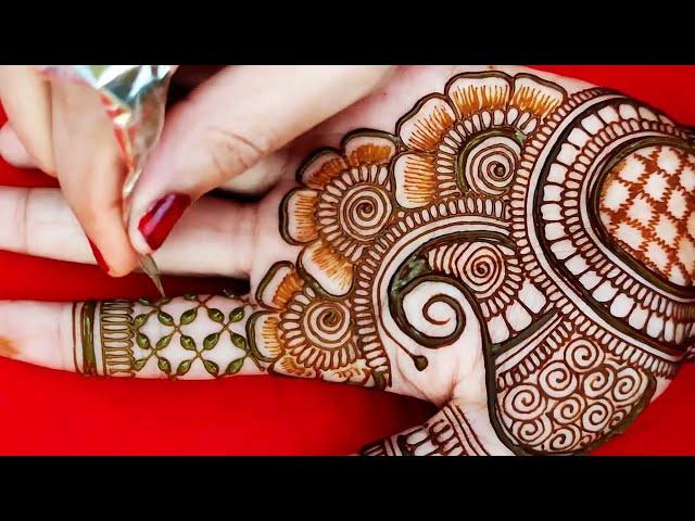 Very easy bridal mehndi designs for full hend || wedding 2025 special dulhan mehndi designs