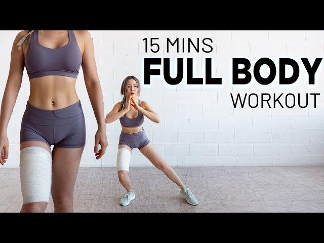 15 Mins Full Body FAT BURN Workout | No Jumping | Beginner Friendly