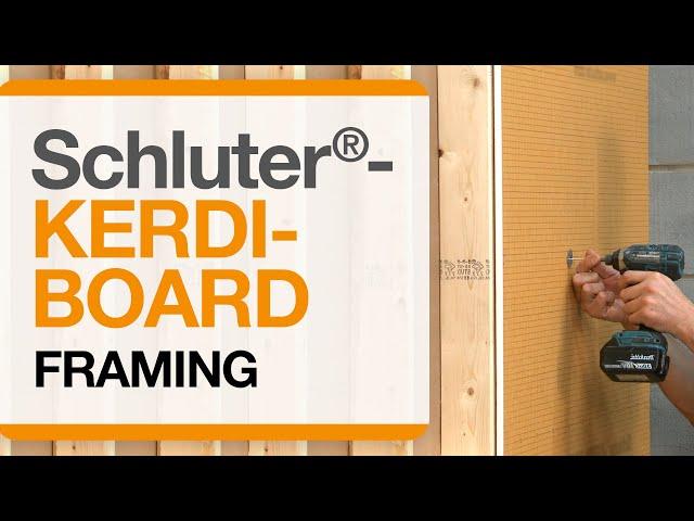 Schluter®-KERDI-BOARD over Framing