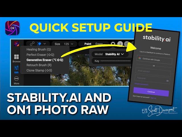 How To Setup Stability AI For ON1 Photo RAW 2025