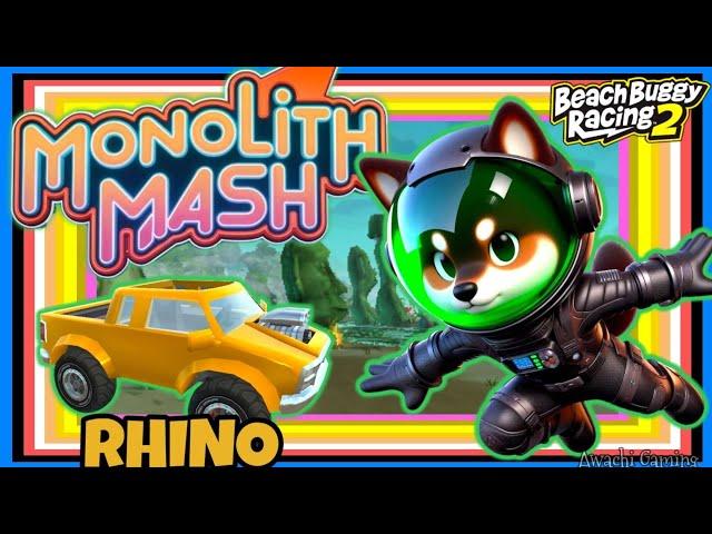 Monolith Mash "Race"|Rhino + Gem Ornament | Cmdr.Nova | (Beach Buggy Racing 2)