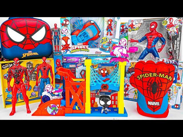 Marvel's Spider-Man series Unboxing, Spider-Man action dolls, glowing Spider-Man electric toy gun