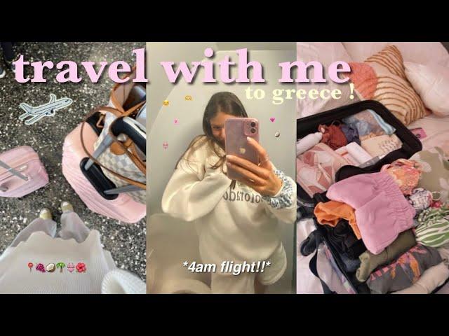 TRAVEL WITH ME TO GREECE! *at 4am*