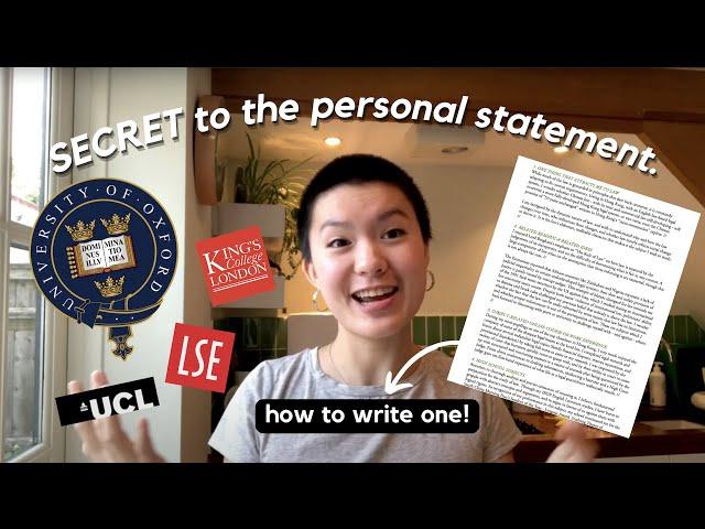 the personal statement that GOT ME INTO OXFORD