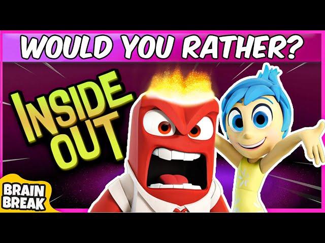 Inside Out Would You Rather? Workout | Brain Breaks For Kids | Just Dance | Danny GoNoodle