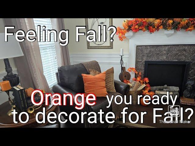 Fall 2024 Decorate With Me! Orange Pops & Room Tour