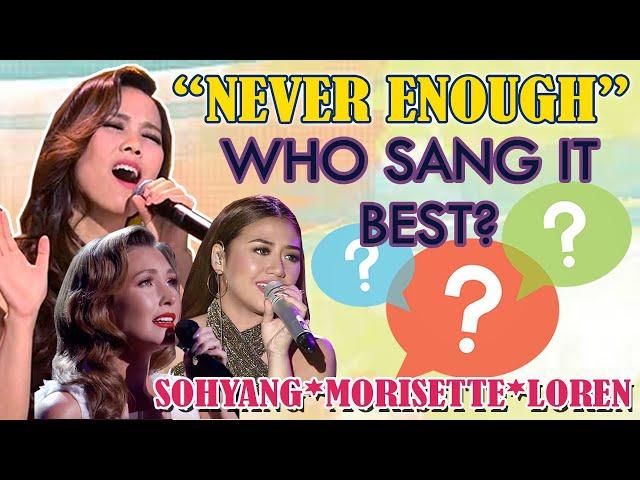 WHO SANG "NEVER ENOUGH" THE BEST? | ANGELIC VOICES TRIO | TrendsTV