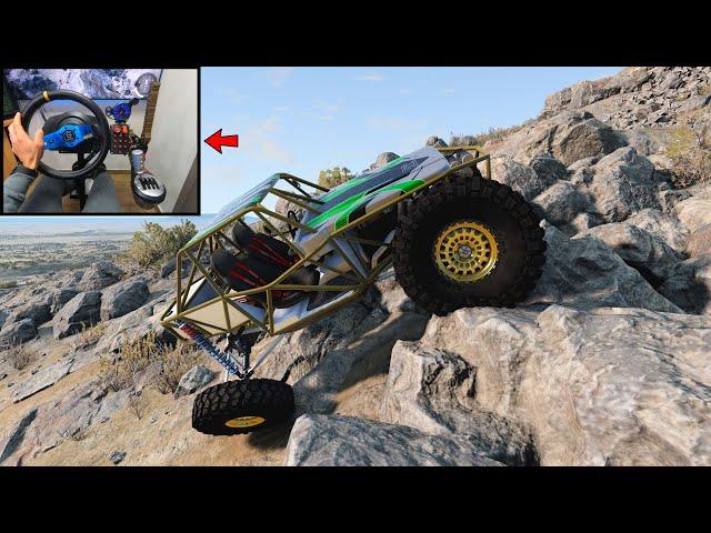 Realistic Rock crawling part 11 - BeamNG.drive Steering wheel gameplay