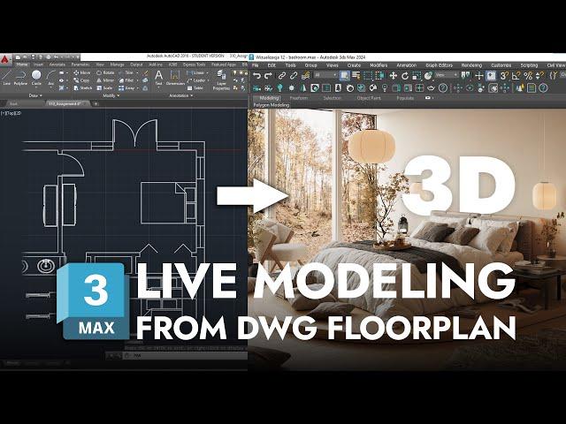 FROM ZERO TO HERO |  DWG Interior Modeling Floorplan